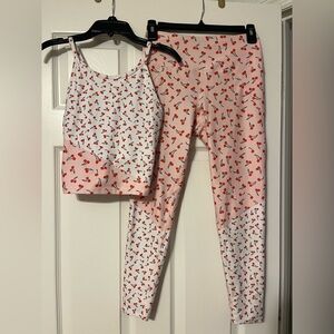 Cherry Print Women’s Athletic Set